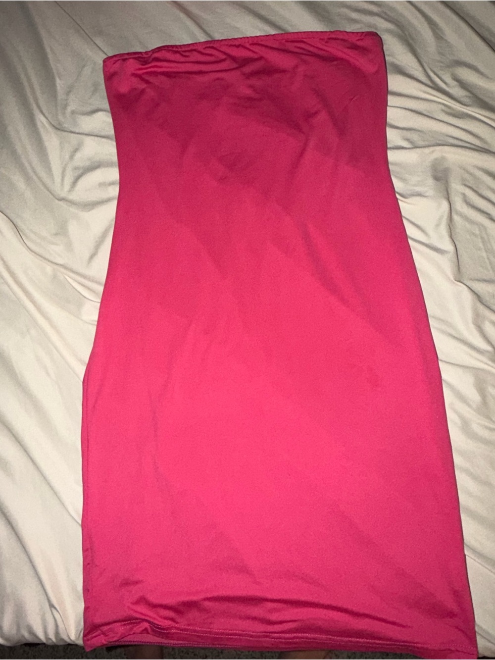 SHEIN Strapless Fuchsia Bodycon Dress